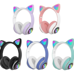 Auriculares Bluetooth gato colores